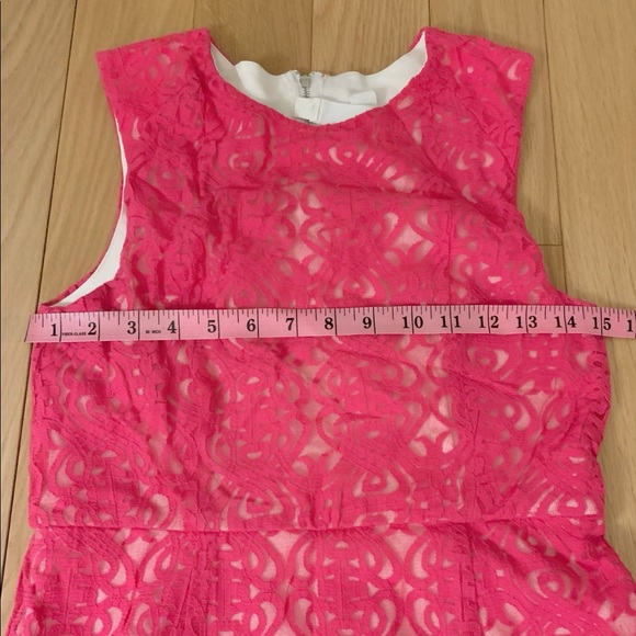 Talulah Scrolling Lace Dress, Hot Pink, Medium - Picture 9 of 11
